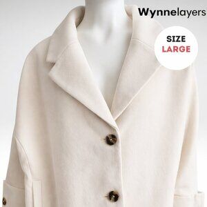 Wynnelayers Oversized Button-Front Jacket – Size Large